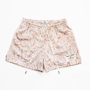 Shorts masculinos curtos para homens e mulheres malha casual de verão respirável solto de tamanho grande calça de basquete ryoko