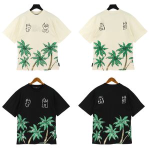 T-shirt da uomo con palme Designer per camicie da donna T-shirt moda con lettere Casual Summer Angels T-shirt uomo manica corta 021