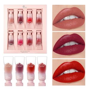 Pudaier 8 colori lucidalabbra perlescente specchio acqua lucidalabbra smalto rossetto liquido lacca lucidalabbra