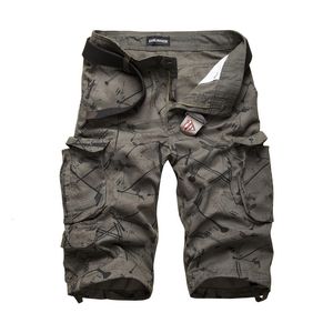 Herren Shorts Baumwolle Herren Cargo Shorts Sommer Mode Camouflage Herren Shorts Multi-Pocket Casual Camo Outdoors Tolling Homme Short Pants 230426