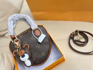 MT Moda Donna Orso accessorio Borse a tracolla Borsa Love Ladies Crossbody Borsa a forma di cuore Portafogli Borse Portamonete a tracolla in pelle