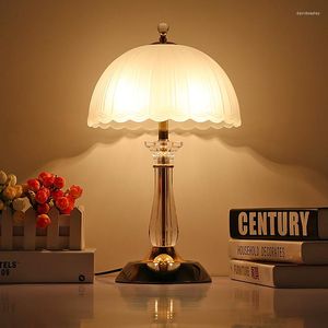 Table Lamps Modern Minimalist Bedside Lamp Model Room El Bedroom Dormitory Nordic Creative Led Glass Decorative