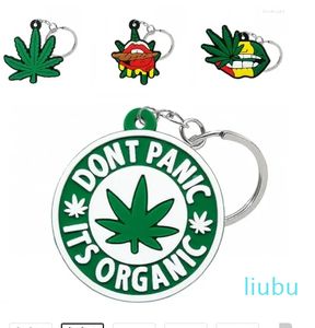 Keychain Leafy Keyring Green Plant Lip Design Stand Suitable for Men Women Bag Car Key Accessories Gift