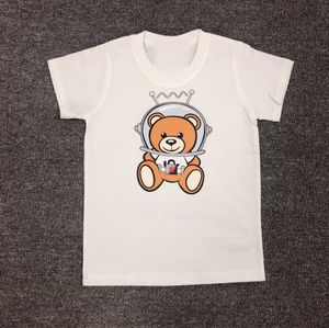 Summer Boys Girls Brand T-shirts Cartoon Bear Kids Short Sleeve T-shirt Cotton Children Letters Printed Shirts Child Shirt 1-10 Years