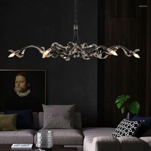 Chandeliers Postmodern Luxury Living Room Dining Chandelier Creative Stainless Steel Designer Lamps Personalized Simple