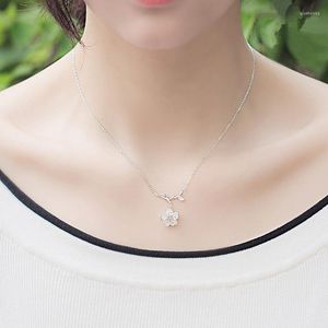 Pendant Necklaces Fashion Sakura Flower Zircon & Pendants Cherry Blossoms Jewelry For DIY Necklace Bracelet Making