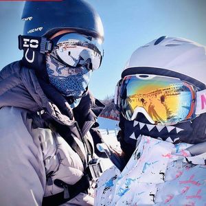 Ski goggles adult double anti-fog goggles men and women myopic goggles ski equipment set PF