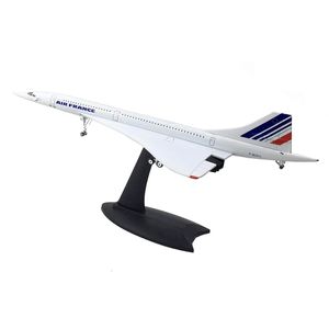 Aircraft Modle 1/200 Concorde Supersonic Passens Aircraft Model do statycznej kolekcji wyświetlaczy 230426