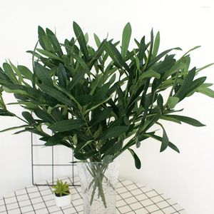 Fiori decorativi 1Pc Simulazione Ramo d'ulivo Albero da frutto Rami finti Eucalipto Steli artificiali