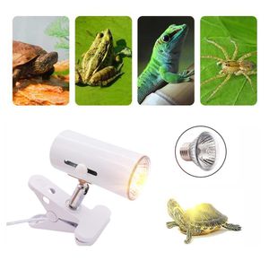 Lighting Fish Turtle Tank Pet Heating Sunbathing Brooder Terrarium Amphibians Reptile Vivarium Heat Lamp UVB Light Clip Stand Bulb Holder