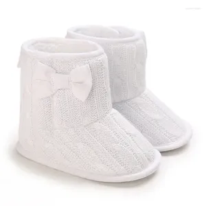 Primeiros caminhantes nascidos sapatos de criança inverno bebê meninas sola macia quente botas de neve infantil menina grossa lã veludo forro