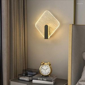 Vägglampa nordiskt akryl led inomhus belysning sconces rum dekor för hem levande studie garderob sovrummet sängplats
