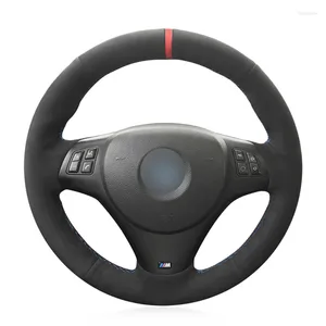 Steering Wheel Covers Black Suede DIY Sew Wrap Car Cover For M Sport M3 E90 E91 E92 E93 E87 E81 E82 E88 X1 E84