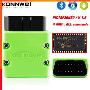 New KONNWEI ELM327 V1.5 OBD2 Scanner KW902 Bluetooth-compatible Auto Scanner MINI ELM 327 OBD 2 KW902 Code Reader for Android Phone