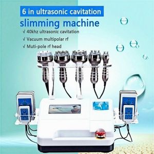 6 in 1 Macchina per cavitazione ad ultrasuoni 40K Cavitazione ad ultrasuoni Lipolaser Rf Vuoto dimagrante Peso corporeo Perdita di grasso Cavi Lipo Contouring Equipm177