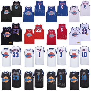 Tune Squad Moive Basketball 2 Daffy Duck Jersey 10 Lola Bunny Looney Tunes Space Jam 22 Bill Murray 1 Bugs Bunny LeBron James 6 Michael 23! Taz College Vintage Film Men