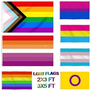 DHL Gay Flag 90x150cm Rainbow Things Things Pride Bissexual Lesbian Pansexual Acessórios LGBT Flags Wholesale