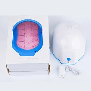 Kopfmassagegerät LED-Rotlichttherapie Infrarot-Helm Haarausfall-Wachstumsgerät zur Förderung der Kappenmassage zur Linderung von Kopfschmerzen 231123