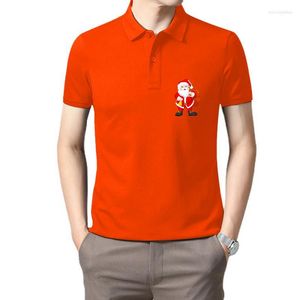 Męskie polo santa santa claus kawaii T-shirt mężczyzn bawełniane koszulki z krótkim rękawem TEES