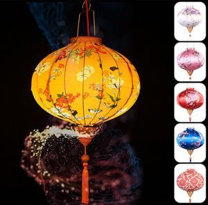 Andra evenemangsfestleveranser 12/14 tum kinesisk sidenlantern Ancient Style Vietnam Lantern Restaurant Tea Room Mid Autumn Festival Party Decor Lantern 230425