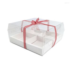 Geschenkpapier LBSISI Life 5 Stück Transparente Mousse Kuchen Musavat Verpackung Box Nachmittagstee Gebäck Backen Geburtstag Hochzeit