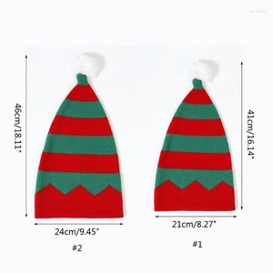 Beralar Unisex Örme Santa Hat Ebeveyn-Kids Eşsiz Renkler Erişim Noel Yetişkin yılı için R7RF