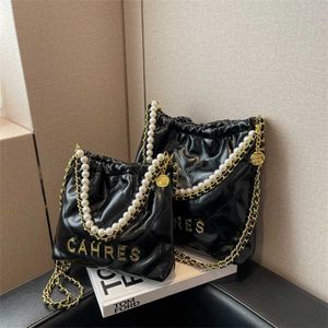 Große Kapazität für 2022 New Advanced Pearl Chain Shoulder Fashion Commuter Tote Bag Großhandel Handtaschen 30 Dollar