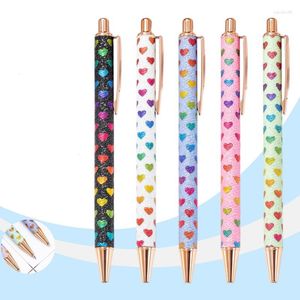 Piece Ballpoint Pen Cute Lips Heart Wedding Rose Gold Metal Stationery School Office Supply High Quality Penns