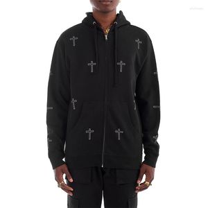 Женские толстовины Harajuku Cross Cross Outpone Hoodie Hip Hop High Street Свитер стиля темная готика негабаритная одежда и мода одежды и