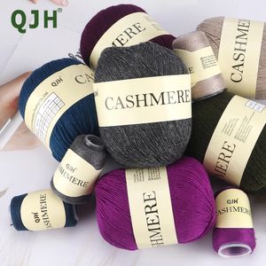 Tessuto e cucito 6 pezzi di filato di puro cashmere all'uncinetto lavorato a mano a maglia QJH sciarpa di lana tessitura a mano maglione palla filo 231124