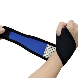 Suporte de pulso 1PCS Auto-aquecedor Pulseira Profissional Sports Pad Brace Protector Hand Protector Para treino de poder de ginástica Mulheres