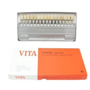 1 conjunto de guia de sombra para clareamento dos dentes, guia de sombra de 16/29 cores, fácil de comparar a sombra dos dentes antes do clareamento para casa e clínica