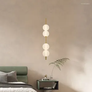 Pendant Lamps Nordic White Glass Chandelier Gold Metal For Bedside Living Room El Shop Office Art Deco Lighting Fixtures Cord Adjustable