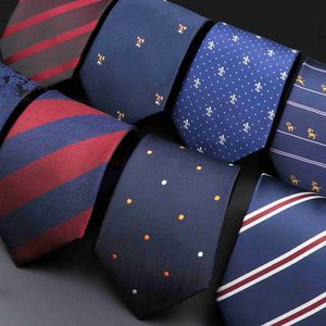 Cravatte Novità Cravatte per uomo Cartoon Dog Dots Paisley Striped Fashion Mens Business Meeting Wedding Tuxedo Suit Camicia Abbigliamento quotidiano Cravatta