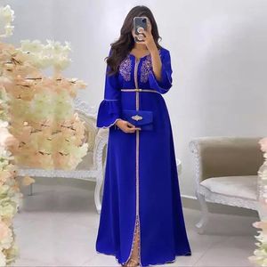 Ethnic Clothing Muslim Abayas For Women Dubai Turkey Islam Robe Casual Middle Eastern Simple Style Print Fashion Long Skirt Dress