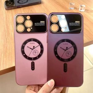 New Schedule Large Window Frosted for Iphone 11 12 13 14 15 Promax PC Shockproof Waterproof Phone Case