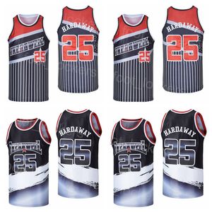 High School Penny Hardaway Treadwell Jersey 25 Basketball-Shirt Team Nadelstreifen Schwarz Moive HipHop College Genähter Universitätspullover Atmungsaktiver Vintage-Mann