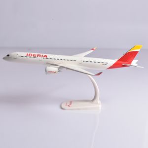 Aircraft Modle JASON TUTU 1/200 Scale Iberia Airbus A350 Plane Model Airplane Model Aircraft Assemble Plastic Airplane Drop 230426