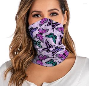Halsdukar 3D digital tryckt kvinnors utomhus bandana andas ansikte halsduk fiske cykling sport elastisk rör halsgiter pannband