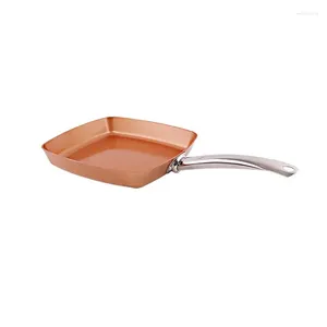 Pans Copper Non-stick Tamago Cooking Skillet Frying Pan Saucepan Coating Crepe Wok Pure Grill Cookware