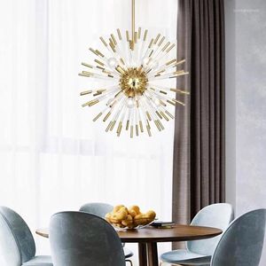 Lampadari creativi per soggiorno Sala da pranzo Lampada a sospensione moderna in vetro Illuminazione interna per la casa di lusso Lampade a sospensione Lustre da cucina