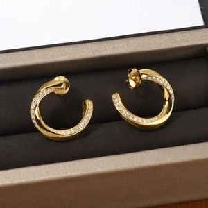 Dangle Earrings Fashion Designerブランドブラスメッキ18Kゴールドダイヤモンド女性豪華なジュエリー絶妙なギフトヨーロッパアメリカトレンド