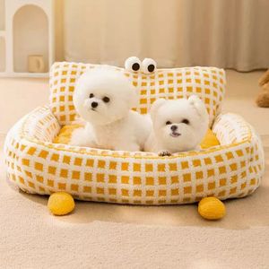 kennels pens Dog Sofa Deep Sleep Thickened Warm Mat Kennel Removable Bed Teddy Small Medium Pet Cat Nest Supplies 231124