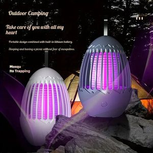 1pc, Bug Zapper,Electric Mosquito Zapper Portable Camp Mosquito Killer Rechargeable Indoor Bug Zapper Outdoor Mosquitoes Light With Hanging Loop