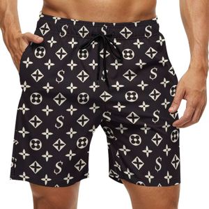 Neue Strand-Badeshorts für Herren, bedruckt, schnell trocknend, kurze Badehose, Badeshorts, Bademode für Männer, plus Größe s-3XL DK6