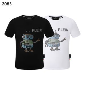 PLEIN BEAR T SHIRT Herren Designer T-Shirts Markenkleidung Strass PP Totenköpfe Herren T-SHIRT RUNDHALS SS SCHÄDEL UND PLEIN MIT KRISTALLEN Hip Hop T-Shirt Top Tees 161288