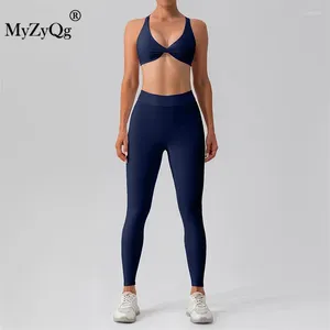 Kadınlar iki parçalı pantolon myzyqg kadınlar hızlı kuru güzellik arka yoga iki parçalı seksi sıkı koşu spor sutyen pantolon takım elbise fitness giyim