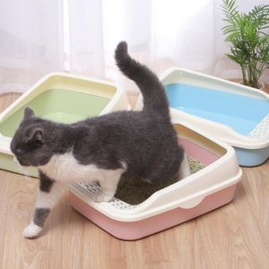 Scatole Lettiera per gatti con cappuccio autopulente automatica Padella per gatti per animali domestici Vassoio per gatti antispruzzo con paletta Forniture per gatti per gattini