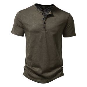 T 디자이너 Tshirt 폴로 셔츠 Henley Collar 여름 여름 캐주얼 한 단색 짧은 소매 T 셔츠 폴로 남성 고품질 남성 Tshirts 검은 크기 2xl