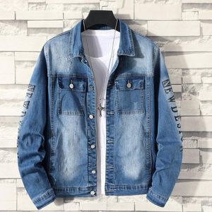 Jackets masculinos Spring e Autumn Trend em 2023 moda fora de moda cowboy masculino jeans